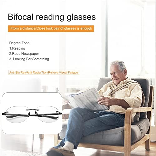 Devirld Фотохромичните Бифокални Очила за Четене за Мъже Жени UV400 Слънчеви Очила За Четене Анти Синята Светлина