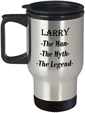 Лари - Човек, Мит, Легенда, Невероятна Кафеена Чаша за Подарък - Пътна Чаша на 14 грама