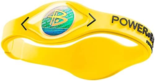 Технология Power Balance Performance Band (жълт / черен надпис) размерът на Голям гривна Balance Bracelet