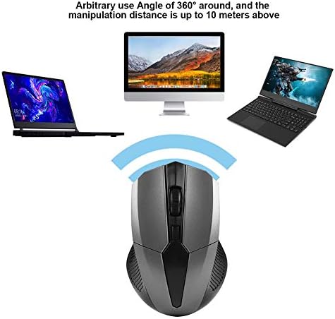 Преносима Безжична мишка Zyyini USB, Оптична Мишка 2.4 G Bluetooth с Интелигентен приемник USB, Оптична Мишка Bluetooth