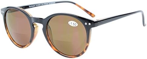 Eyekepper Спестете 10% на 2 опаковки бифокальных слънчеви очила Sunshine Readers Oversize Деми Tortoise + 3.00