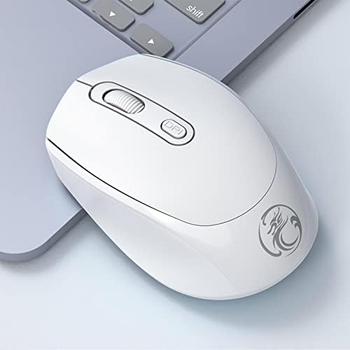 Bluetooth Мишка (Bluetooth 5.1 + USB) 2.4 G Тиха Безжична Мишка с USB приемник Преносими Компютърни Мишки за КОМПЮТЪР,