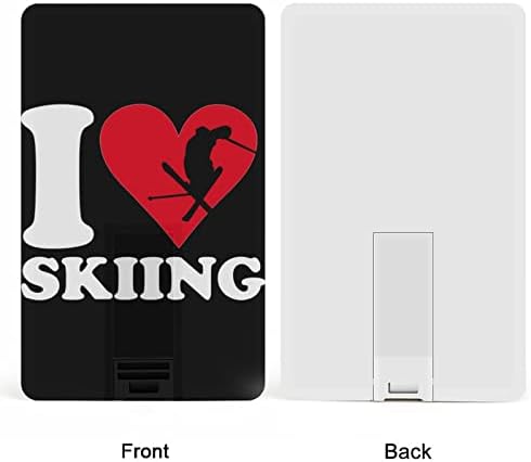 I Love Skiing Drive USB 2.0 32G & 64G Преносима Карта с памет за вашия КОМПЮТЪР /лаптоп