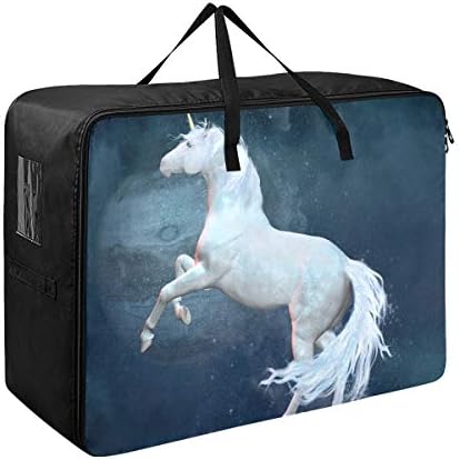 N/A Долната Чанта За Съхранение С Голям Капацитет - Earth Unicorn Космическото Одеяло Органайзер За Дрехи Украса