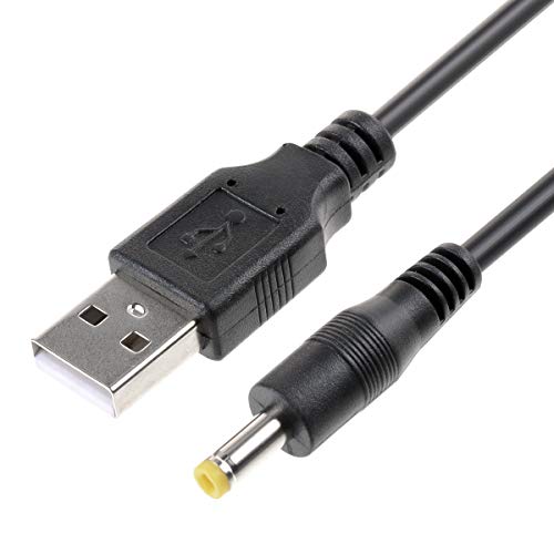 TENINYU A USB 2.0 Съединители dc 4,0x1,7 мм, 5 Волта, 24AWG, жак за постоянен ток, захранващ Кабел 3 метра (кабел