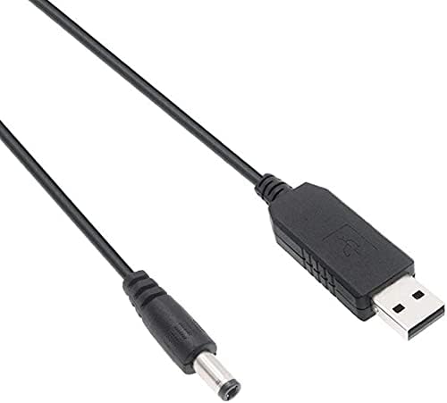 Конвертиране на захранващия кабел USB 12V BOOST Външен диаметър 3,5 мм Вътрешен диаметър 1,35 мм Кабел dc 5-12 В USB U0026 Rarr; Конектор dc 3,5 * 1,35 мм Жак на кабела за захранване Приятен