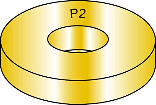 Плоска шайба за дребни детайли от стомана 175WSAEH, покритие от жълто хромированного цинк, ИАНМСП B18.22.1, Размер на винта 1-3 / 4 , вътрешен диаметър 1-7 / 8, външен диаметър 3-3 /