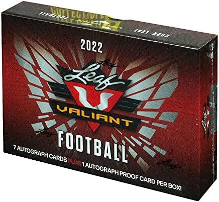 Кутия за хоби 2022 Leaf Valiant Football Hobby Box