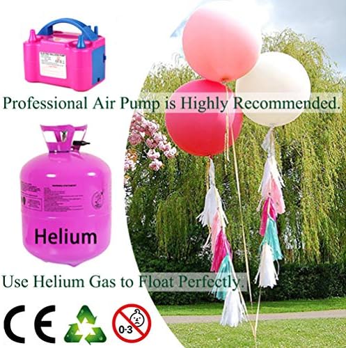 IN-JOOYAA 18-Цолови Ярко Розово Големи балони от 25 Опаковки Дебели Латексови балони