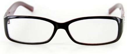 Модерни правоъгълни очила за четене Венера от Ritzy Readers (Червен +1,50)