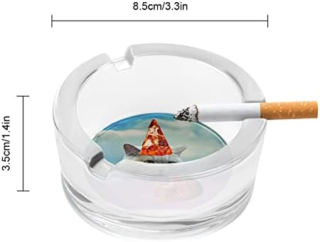 Забавна Пица Котка Цигара Стъклени Пепелници През Цялата Титуляр За Пушачи Пепелник За Декорация На Дома Плотове