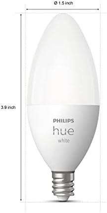 Умна свещ Philips Hue White LED, съвместима с Bluetooth и Zigbee (опция Hue Hub), работи с Alexa и Google Assistant