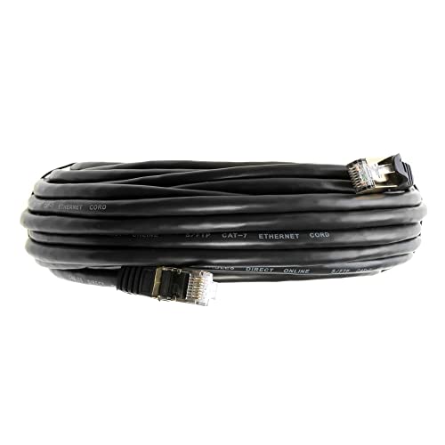 Кабели директно Онлайн 50ФУТ S/ FTP CAT7 Позлатени Екраниран Меден кабел Ethernet RJ-45 10 Gigabit Ethernet Мрежов