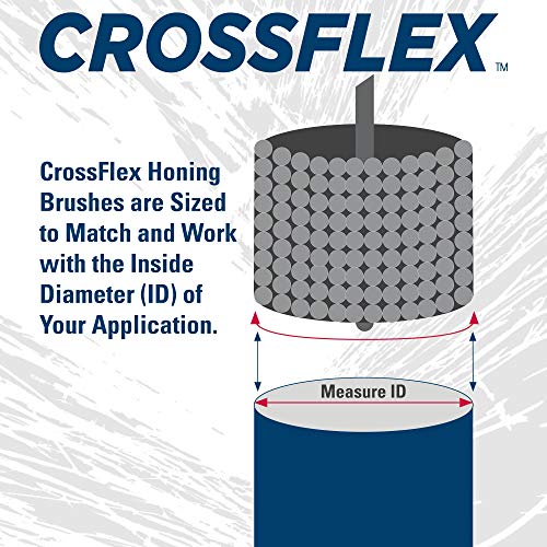 Четка Weiler 34272 Crossflex за тежки условия на експлоатация и Диаметър 3-3/4 мм с шкурка 240SC