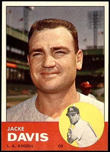1963 Topps 117 Джак Дейвис Лос Анджелис Энджелз (Бейзболна картичка) Ню Йорк/MT Angels