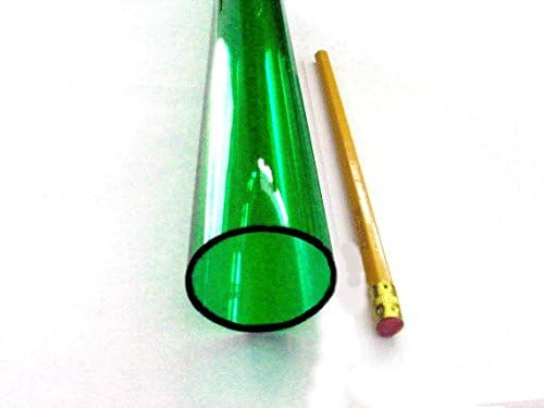 Тръба Devardi Glass COE 33 Boro, 1 тънка Зелена 35 mm x 2 mm (1,4 инча) Боросиликатные 12 Тръба