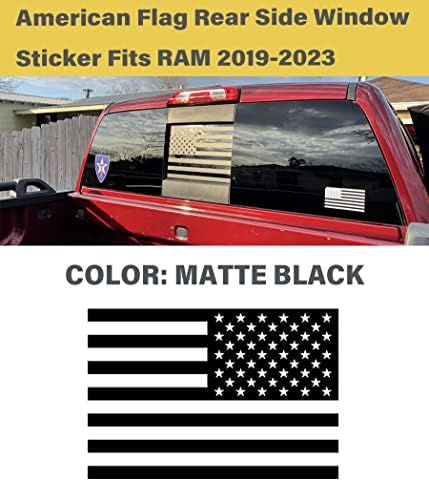 HHLOU за Dodge RAM Стикер с Американския Флаг върху Задната Средна Стъкло/Етикети със стикери Dodge RAM 2009-2018