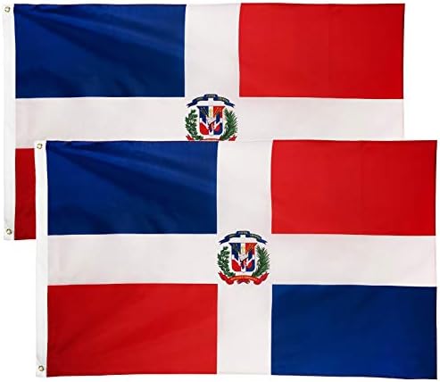DANF Доминиканската Флаг 3x5 Фута Полиестер Бандера Република доминиканската република Национални Знамена Полиестер