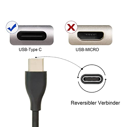 Сменяеми кабела на зарядното устройство QC45 USB-C е Съвместим с зарядно кабел Bose с шумопотискане 700, Слушалки