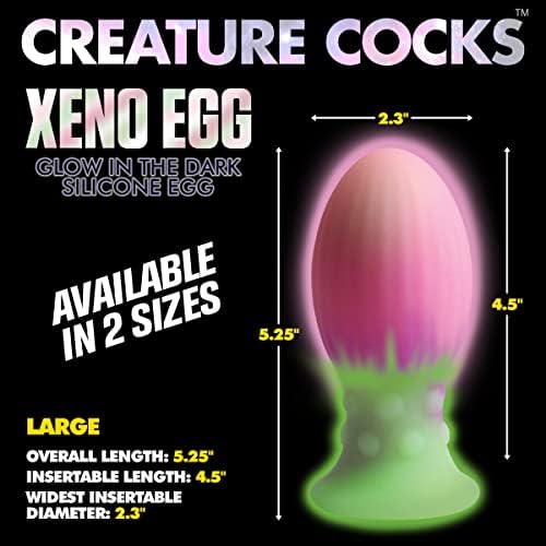 Яйце CREATURE COCKS Ксенофобията, светлината в тъмното, силикон яйце премиум-клас, секс-играчки за възрастни, за