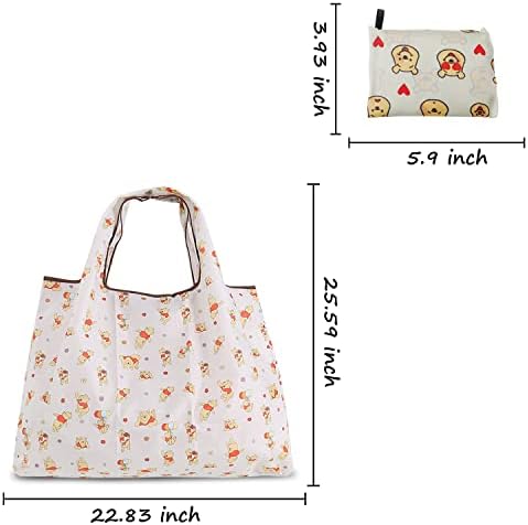 Мультяшные Чанти за Пазаруване Kawaii на Торби за Многократна употреба-Тоут XLarge Сгъваеми Модни Чанти за Рециклиране