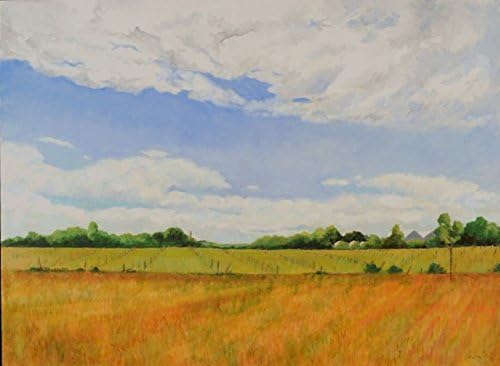Лин Фридман Голямата картина Пейзаж с маслени бои върху платно Без рамка
