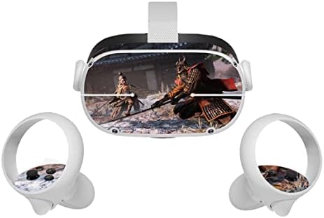 Amala NAIDU Japan Warriors видео игра Oculus Quest 2 VR Слушалки и Корица на контролера, Vinyl Стикер за VR Слушалки