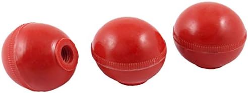 Нов Lon0167, 3 предмет, Червени Пластмасови топки с Диаметър 1,75 инча, Дръжка за металообработващи машини с кръгли
