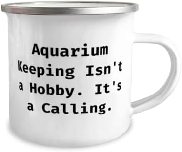 Съдържанието на аквариума - това не е Хоби. Това Е Призвание. Чаша за Къмпинг на 12 унции, се Депозира В Аквариума, Подаръци С Кляпом В Устата За Съдържание В Аквариума