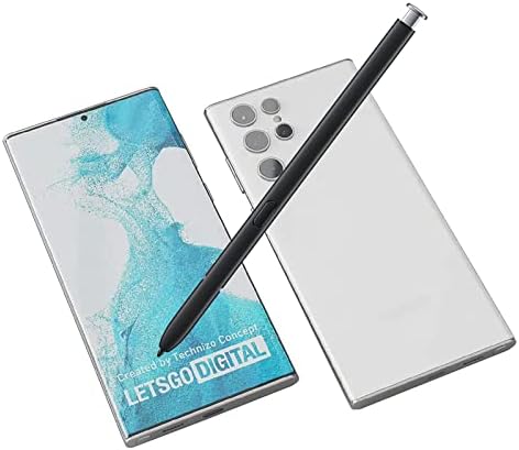 Galaxy S22 Ultra S Pen с Bluetooth за Samsung Galaxy S22 Ultra 5G SM-S908 Стилус с дистанционно управление S22 Ultra S Pen Подмяна (Phantom White)