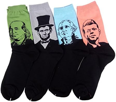HSELL Мъжки Чорапи със Забавен Дизайн, Новост, Памучни Чорапи с Луд Поп-Дизайн, Подаръци за Мъже