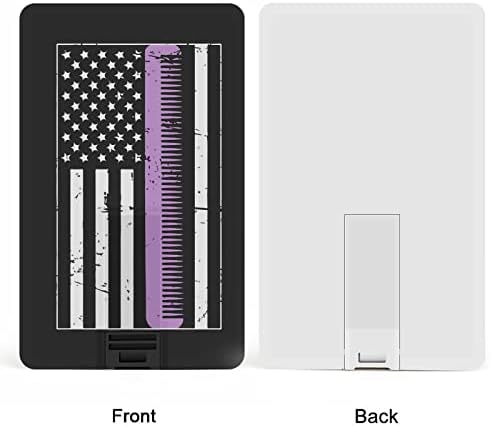 Ретро Проблем Фризьор-Стилист на Американски Флаг Кредитна Банкова Карта, USB Флаш памети Преносима Карта с Памет