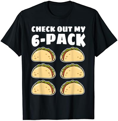 Забавна Мъжка Тениска Check Out My 6 Pack Тако Cinco de Mayo За момчета