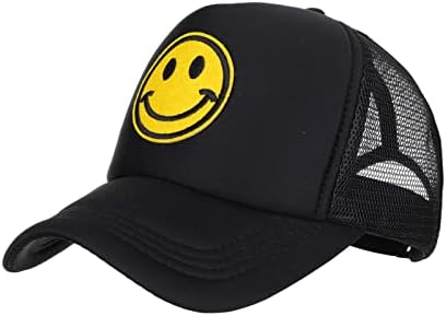 Сверкающая Усмивката на Лицето си с Шапка-Капачка Щастливо Спретнати шапки за лице, бейзболна шапка Smile за Жени