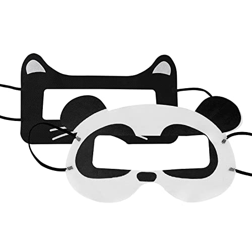 Geekria 50ШТ VR Мультяшная Еднократна Маска Маска за слушалки VR, Маска за покриване на очите VR, Маска за покриване