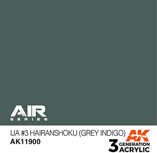 Акрилни бои AK 3Gen въздухоплавателни средства AK11900 IJA 3 Hairanshoku (Сив индиго) (17 мл)