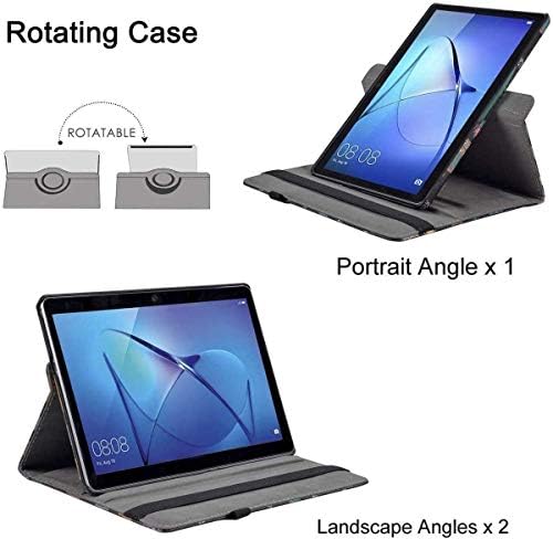 Въртящи калъф за Нов Galaxy Tab A7 Case 10.4 Инча-Въртяща се на 360 градуса Поставка Smart Case, Защитен калъф с