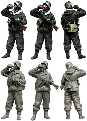 Goodmoel 1/35 Фигурка на германски войник от Втората световна война от смола (1 човек) / Набор миниатюри Войник