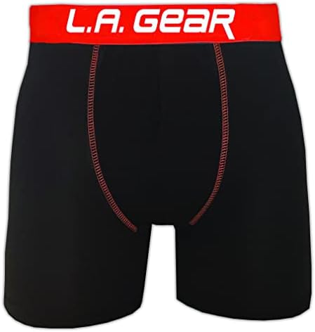 Мъжко Спортно Бельо LA Gear, 6 Опаковки чифта бельо-боксерки Performance Plus, долни Гащи с подсумком за суха засаждане,