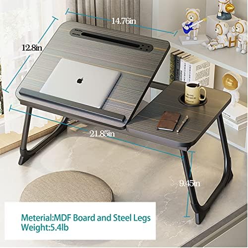 Highger Lap Desk-Подходящ за преносим компютър с диагонал на екрана до 17 инча, Маса за легла и диван, Преносими