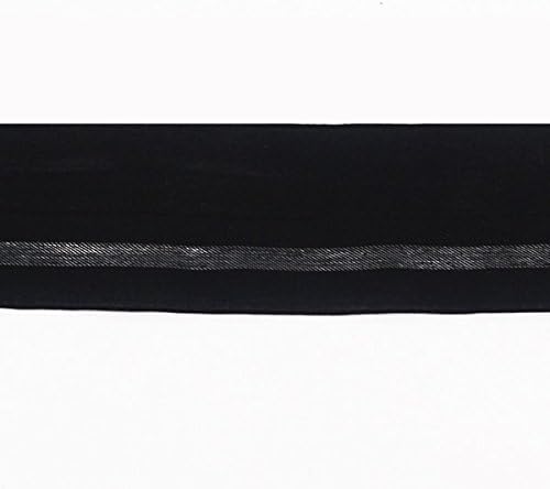 38 мм Черен, Сребрист Цвят от Еластична Еластична Лента Лента Каишка Тесьма Лента Довършителни Апликация на Шевни