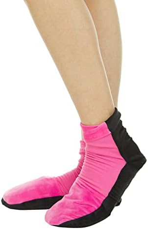 Чорапи с лед за топла студена терапия FOMI | 2 Чорап – Розови, Среден размер | Охлаждащо Приключи за Отекших, Възпаление на стоп, Пръстите на краката, Петите, Болки в й р?