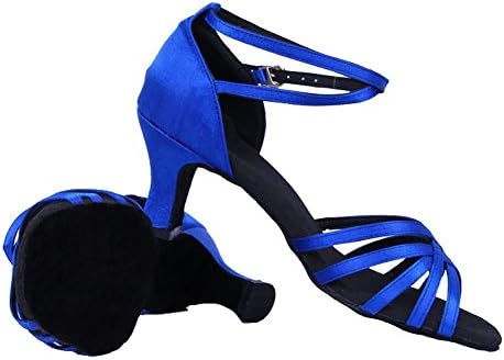 Дамски Сатенени Танцови обувки Honeystore с Едноцветните Джапанки от Сатен
