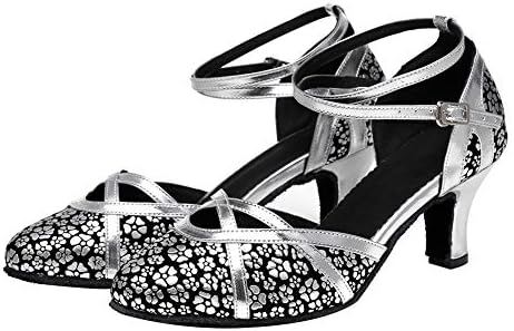 YKXLM/ Професионални Женски Обувки за Латино танци със затворени пръсти, Обувки за танци балната зала, модел YCL323